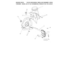 Husqvarna ST227-97046890100 chute discharge/impeller assy diagram
