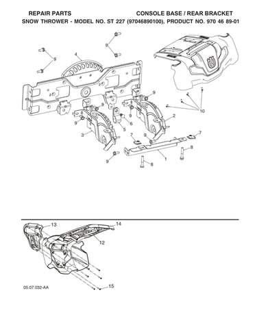 Console base/rear bracket