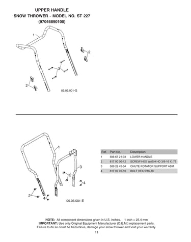 Upper handle