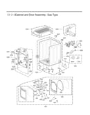 Cabinet & door assy : gas type