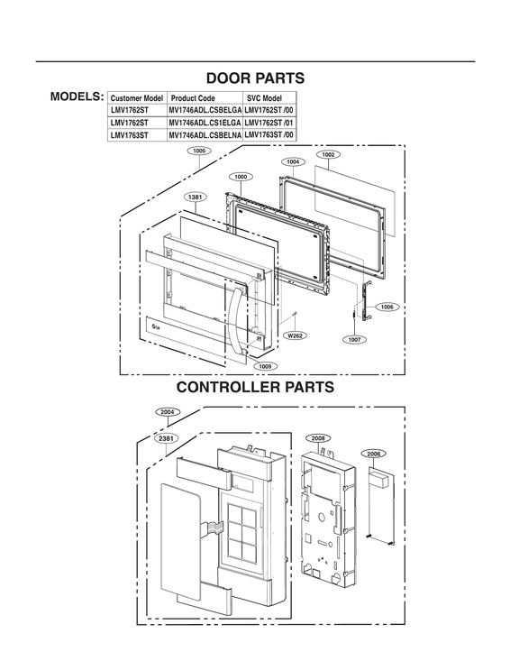 DOOR & CONTROLLER PARTS