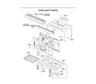 LG LMV1764ST/00 oven cavity parts diagram