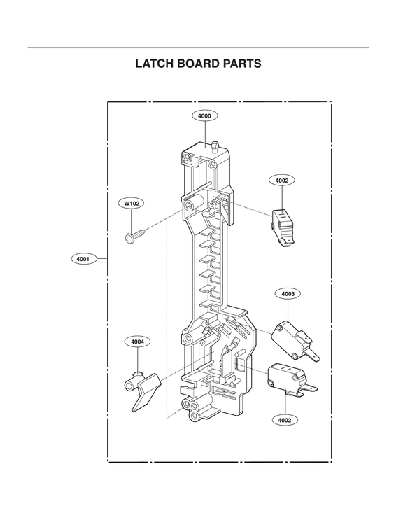 LATCH BOARD PARTS