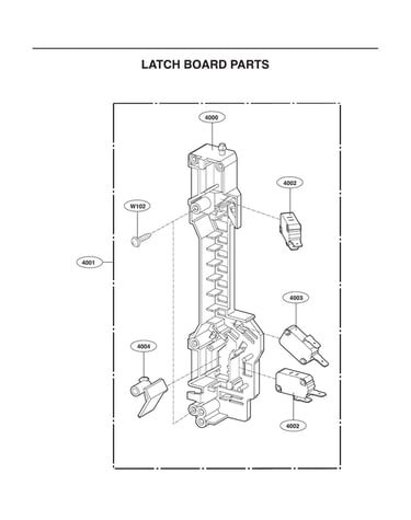 Latch board parts