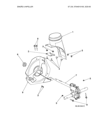 Chute & impeller