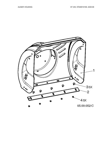 Auger housing