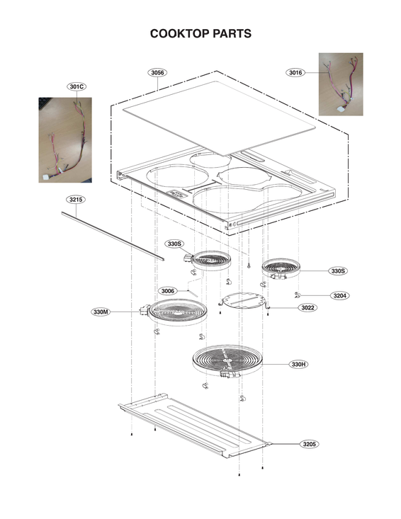 Cooktop parts