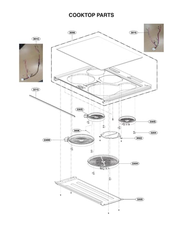 Cooktop parts