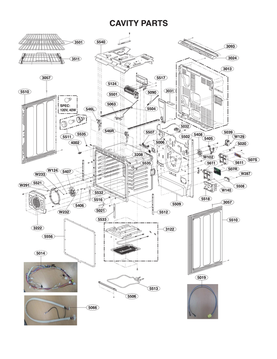 Cavity parts