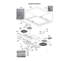 LG LSE4616BD/00 cooktop parts i diagram