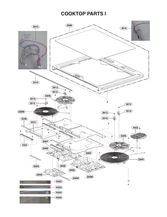 Cooktop parts i