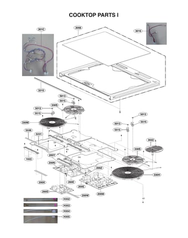 Cooktop parts i
