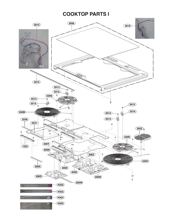 Cooktop parts i