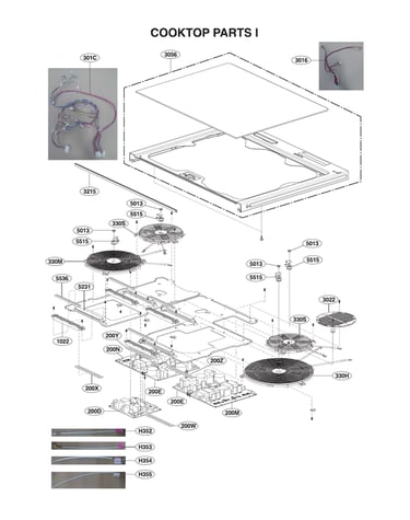 Cooktop parts i