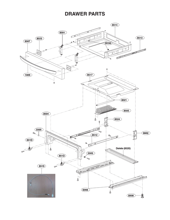 Drawer parts