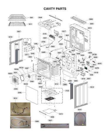 Cavity parts