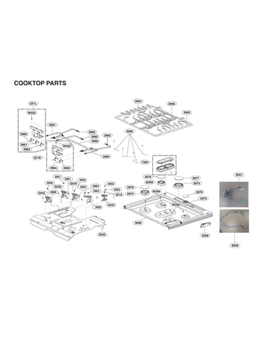 Cooktop parts