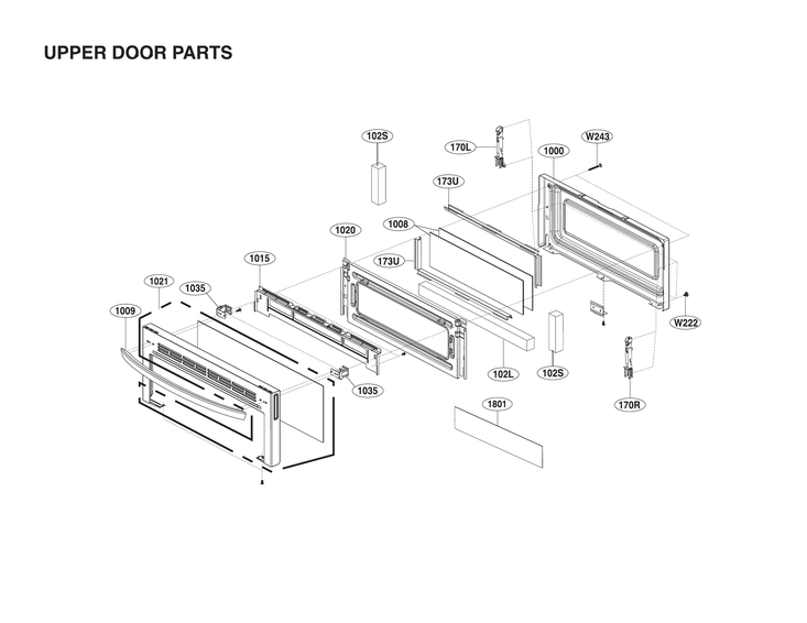 Upper door parts
