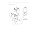 LG LSFXC2496S/00 dispenser parts diagram