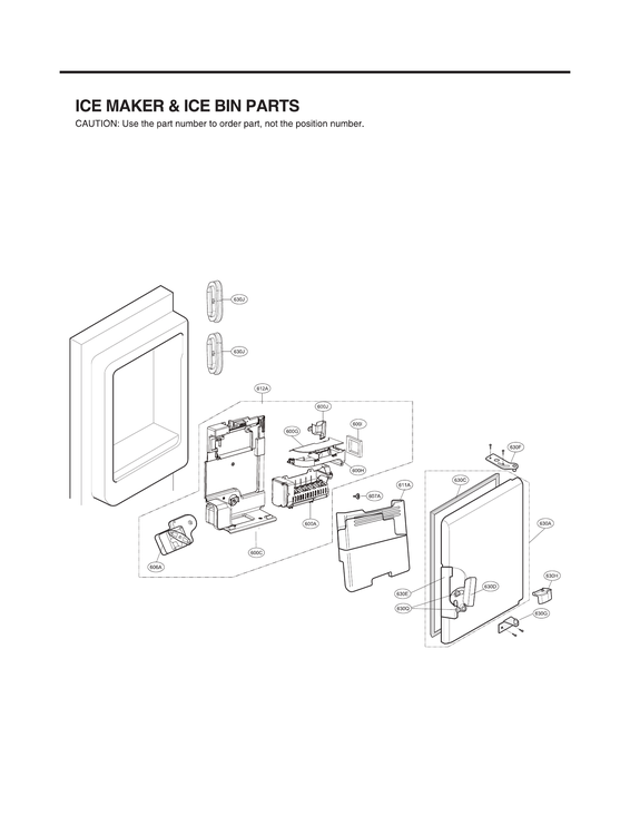 ICE MAKER & ICE BIN PARTS