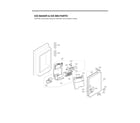 LG LSFXC2496S/00 ice maker & ice bin parts diagram