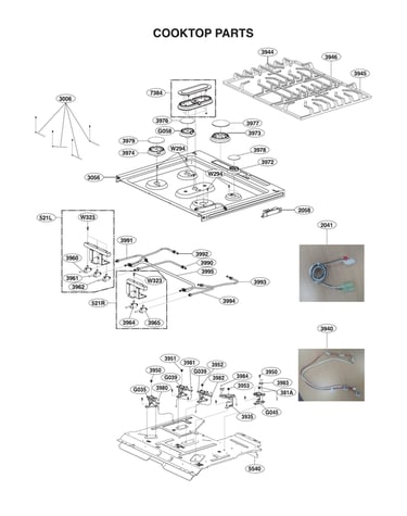 Cooktop parts