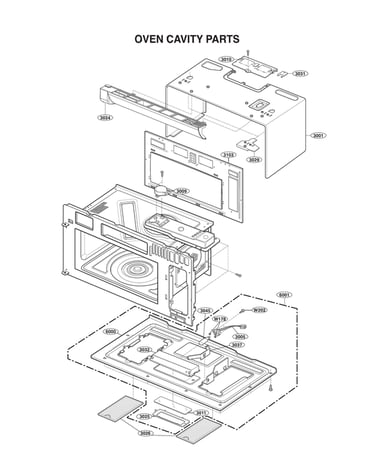 Oven cavity parts