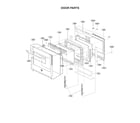 LG LSSE3027ST/00 door parts diagram