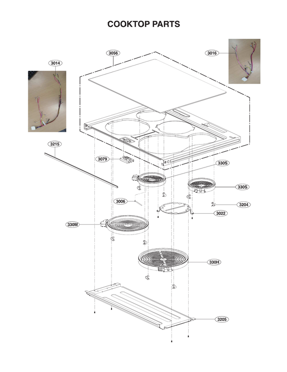 Cooktop parts