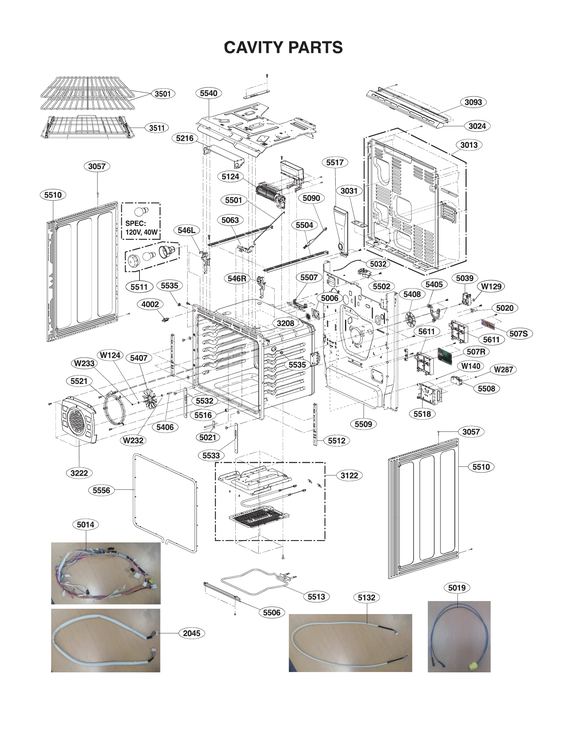 Cavity parts