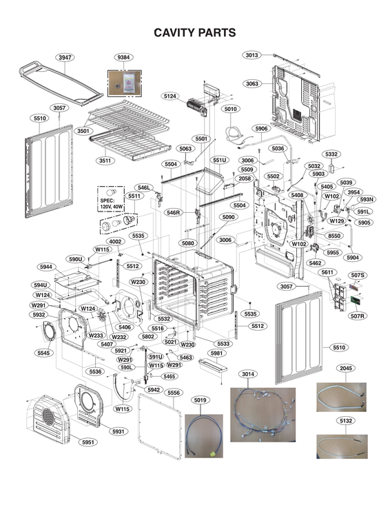 Cavity parts