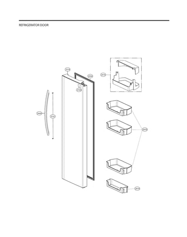 Refrigerator door