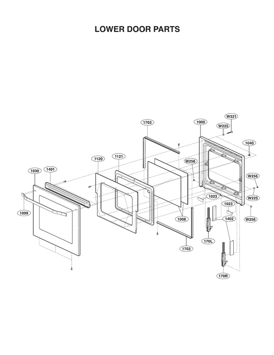 Lower door parts