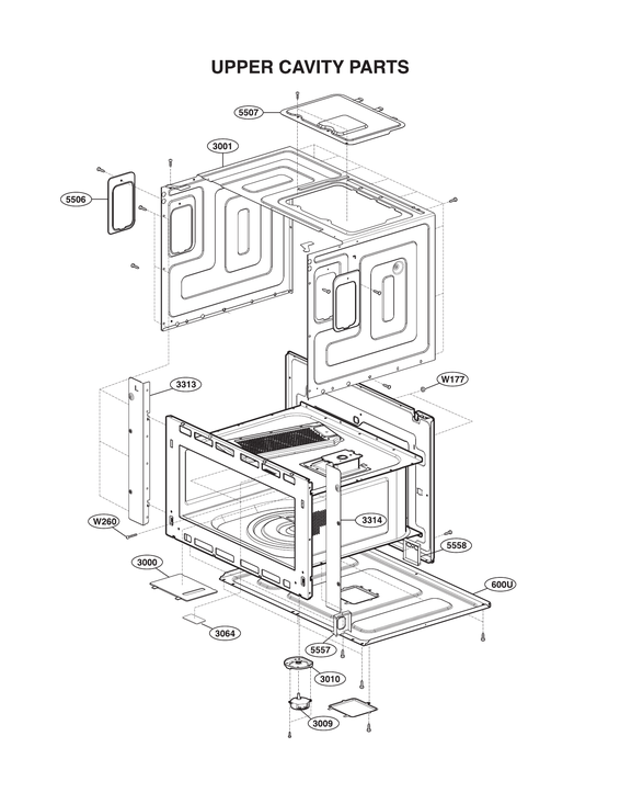 Upper cavity parts