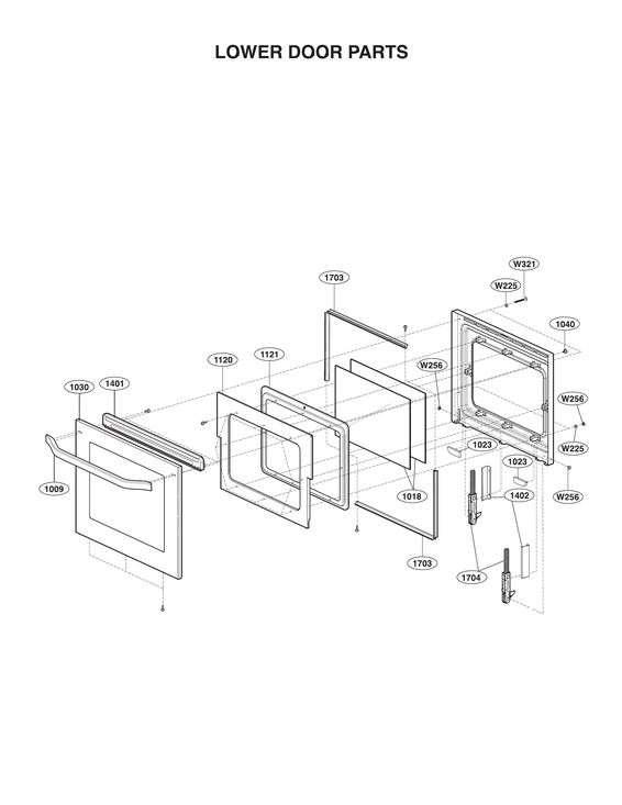 Lower door parts