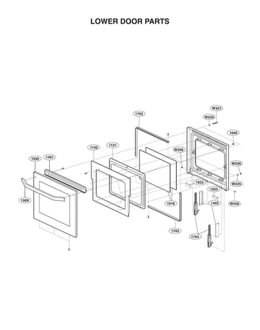 Lower door parts
