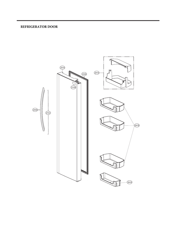 Refrigerator door