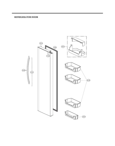 Refrigerator door