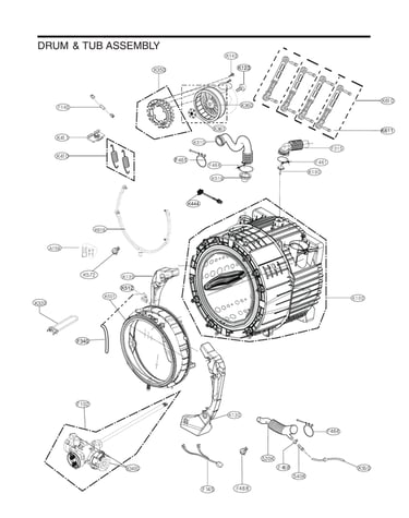 Drum & tub assy