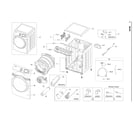 Samsung DV42H5000EW/A3-04 main parts diagram