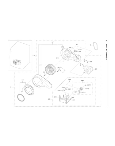 Motor duct assy