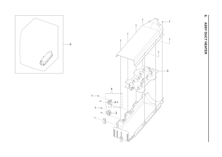 Heater duct assy