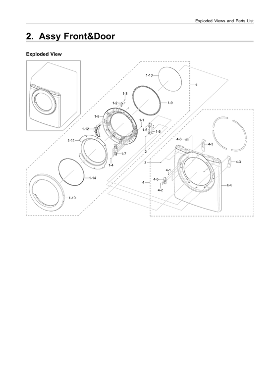 Front & door assy