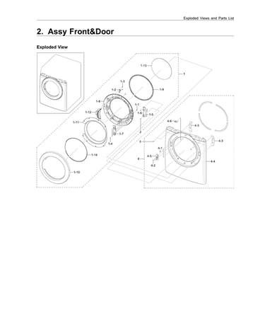 Front & door assy