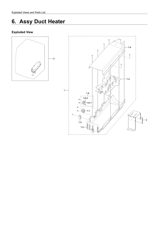 Heater duct assy