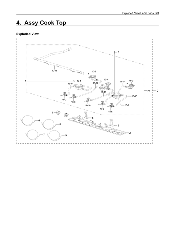 Cooktop assy