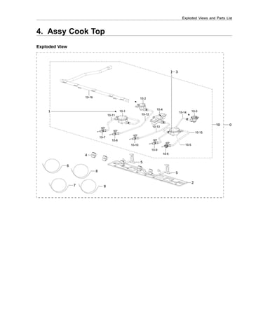 Cooktop assy