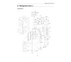 Samsung RF28HMEDBSR/AA-12 left refrigerator door diagram