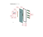 Kenmore KRFU015AWD0 freezer door diagram