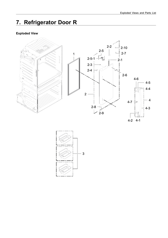 Right refrigerator door